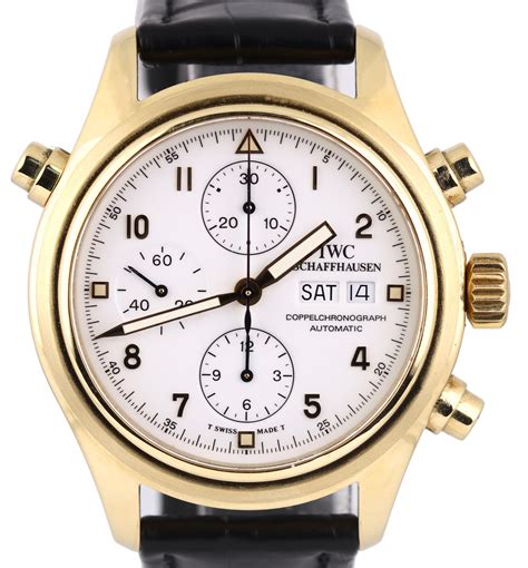 iwc doppelchronograph case|iwc schaffhausen pilots watch.